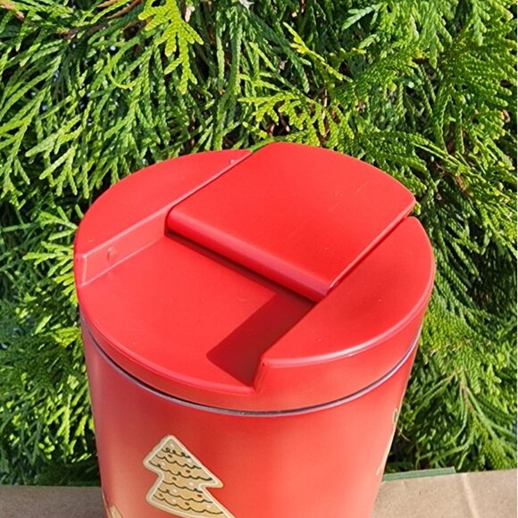 NEW 2025 STARBUCKS Holiday Red Gingerbread Cookie Tumbler (12oz) - Picture 4 of 5